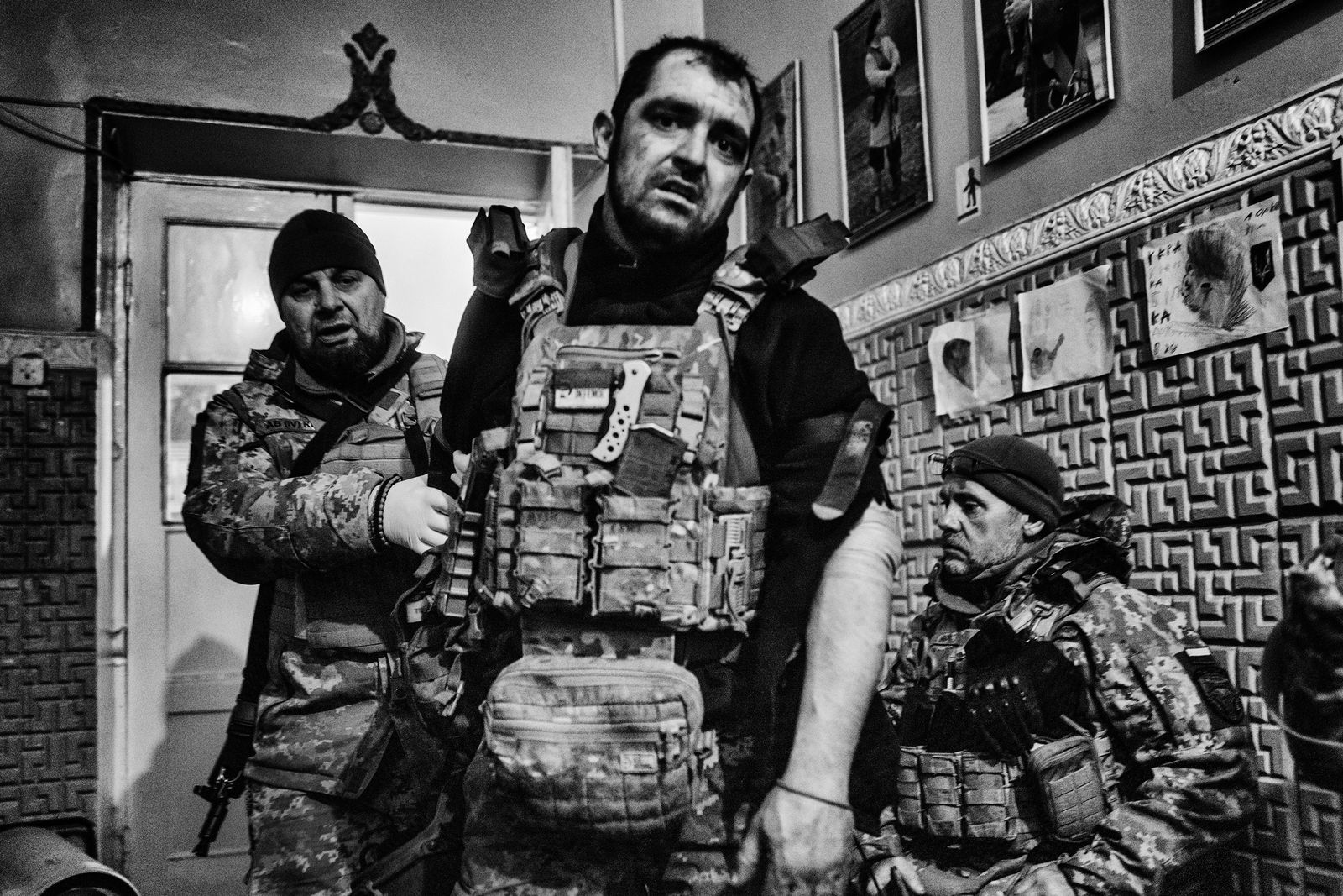 A group of soldiers.
