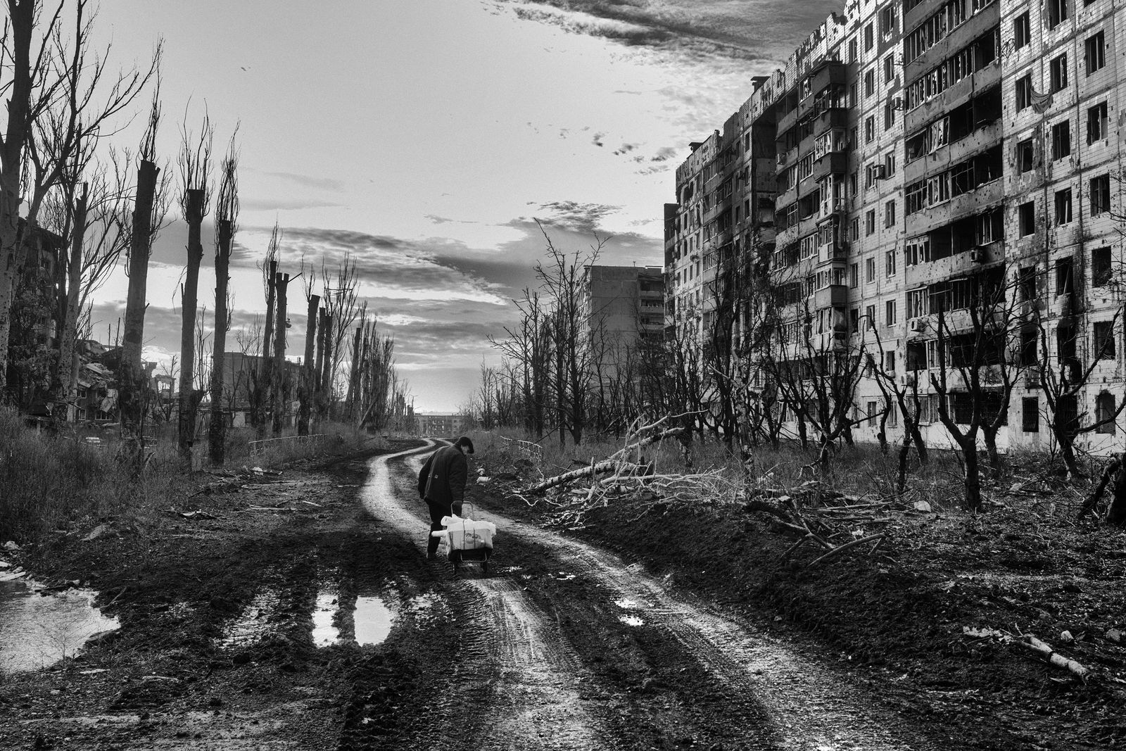 A dirt road.